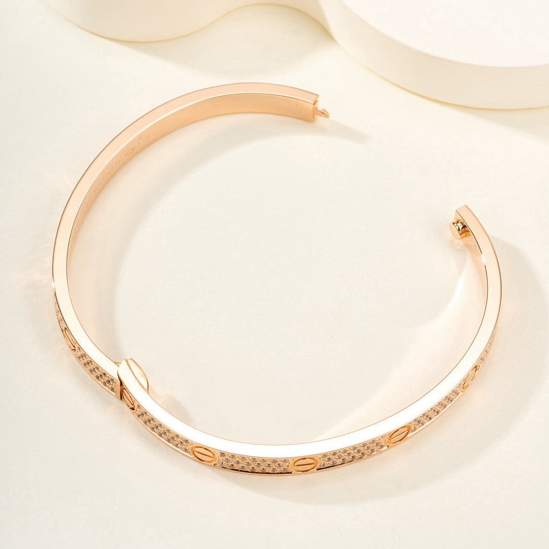 ¡®AuraJewelry¡¯LOVE BRACELET 4.8MM DIAMOND-PAVED
