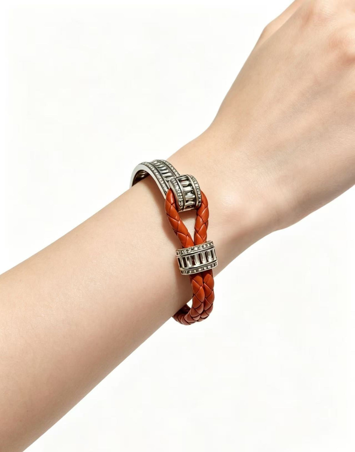 ¡®AuraJewelry2026 New Half-Diamond Horseshoe Buckle Bangle
