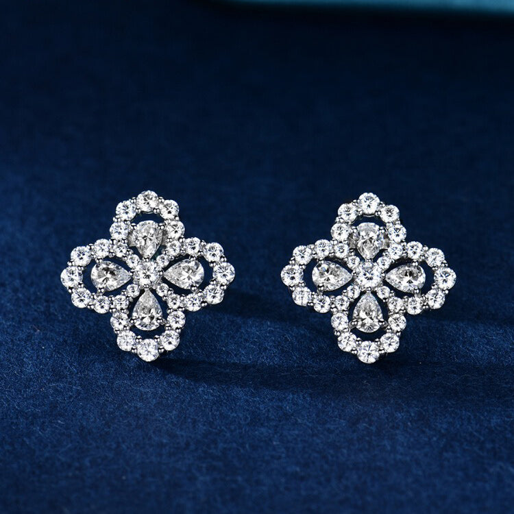 AuraJewelry「ループ ピアス フル モチーフ ダイヤモンド 16MM」