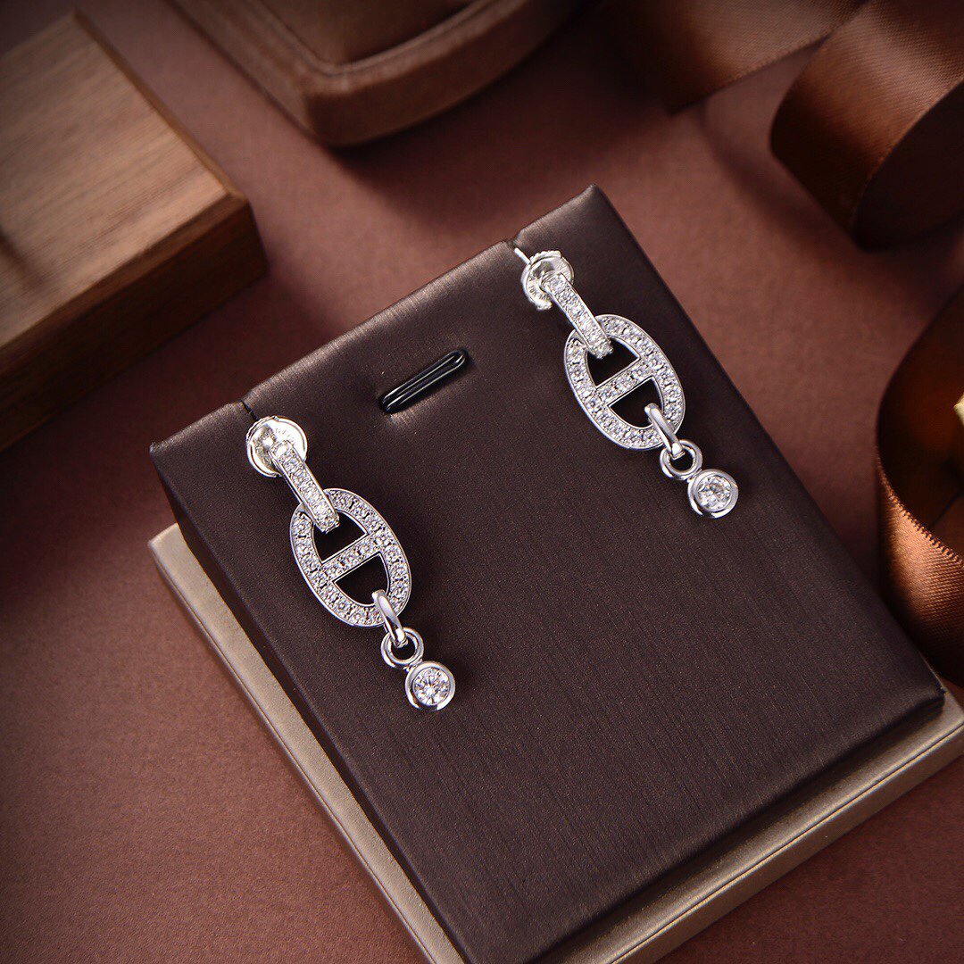 AuraJewelry®HM CHAINE DIAMOND EARRINGS