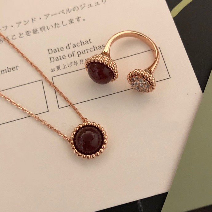 PERLEE COULEURS DIAMOND ROSE GOLD BETWEEN THE FINGER RING 『AuraJewelry』