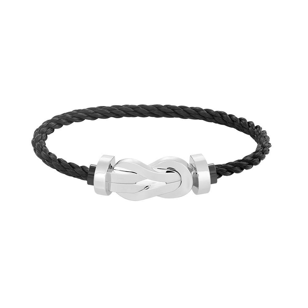 ¡®AuraJewelry¡¯CHANCE LARGE 8 FIGURE BUCKLE NO DIAMOND BRACELET SILVER