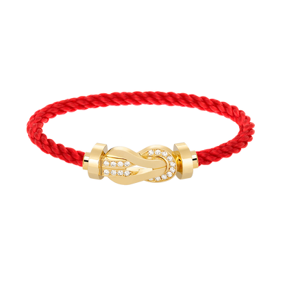 ¡®AuraJewelry¡¯CHANCE LARGE 8 FIGURE BUCKLE HALF DIAMOND BRACELET GOLD