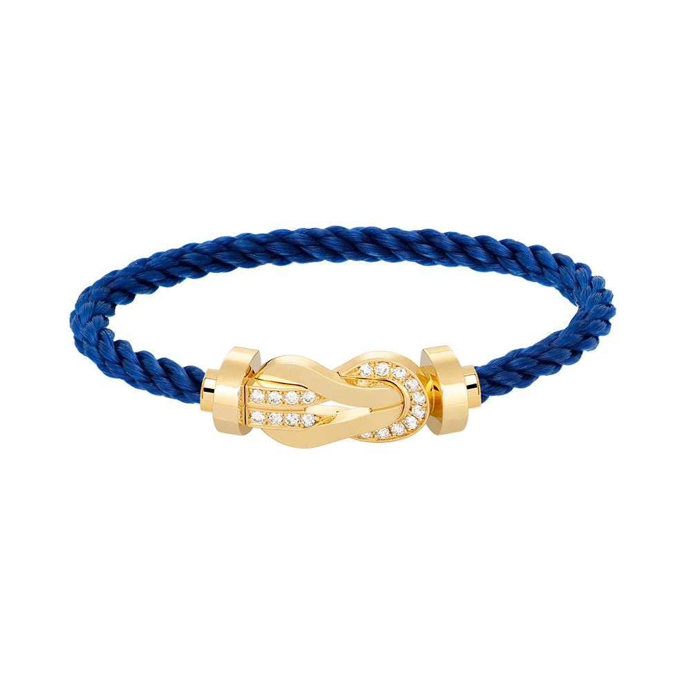 ¡®AuraJewelry¡¯CHANCE LARGE 8 FIGURE BUCKLE HALF DIAMOND BRACELET GOLD