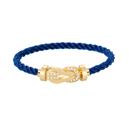 ¡®AuraJewelry¡¯CHANCE LARGE 8 FIGURE BUCKLE HALF DIAMOND BRACELET GOLD