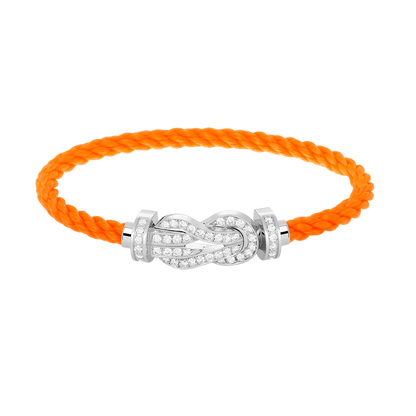 ¡®AuraJewelry¡¯CHANCE LARGE 8 FIGURE BUCKLE FULL DIAMOND BRACELET SILVER