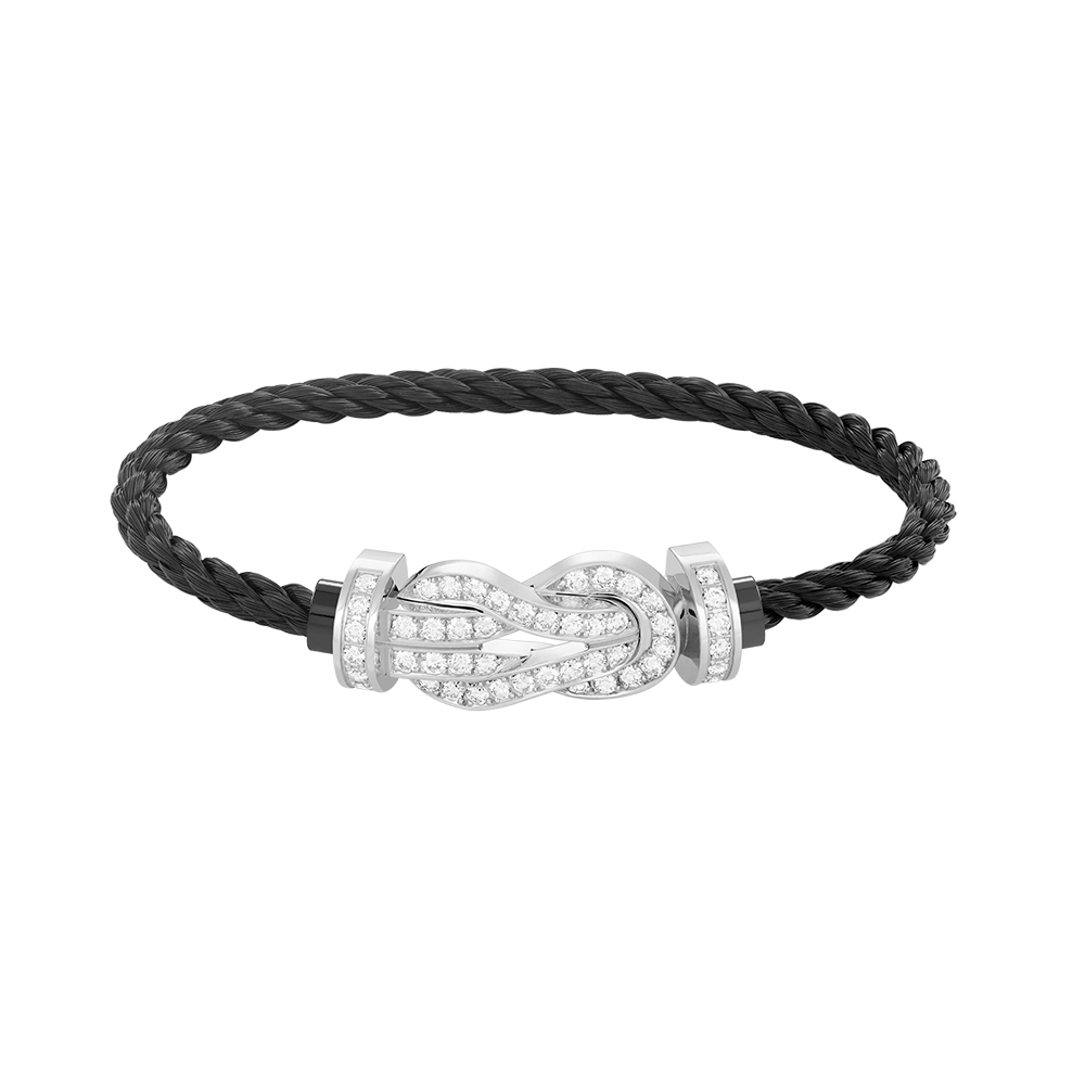 ¡®AuraJewelry¡¯CHANCE LARGE 8 FIGURE BUCKLE FULL DIAMOND BRACELET SILVER