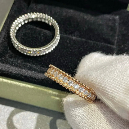 AuraJewelry「ペルレ ダイヤモンド ローズゴールドリング」