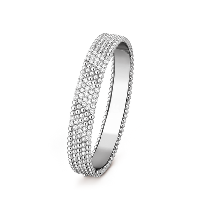 [AuraJewelry]  FIVE-ROW DIAMOND BRACELET