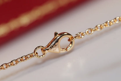 AuraJewelry「ラブネックレス ピンクゴールド＆シルバー」