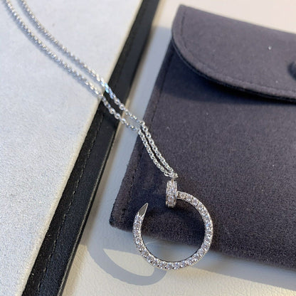 ¡®AuraJewelry¡¯JUSTE NECKLACE SILVER DIAMONDS