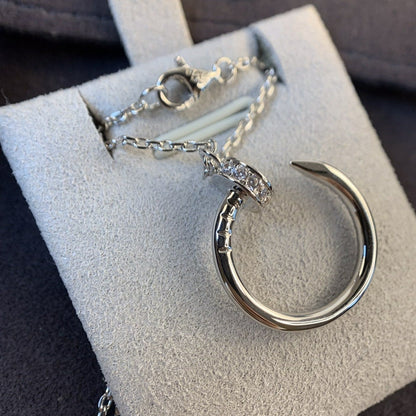 ¡®AuraJewelry¡¯JUSTE NECKLACE SILVER DIAMONDS
