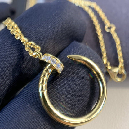 ¡®AuraJewelry¡¯JUSTE NECKLACE GOLD DIAMONDS