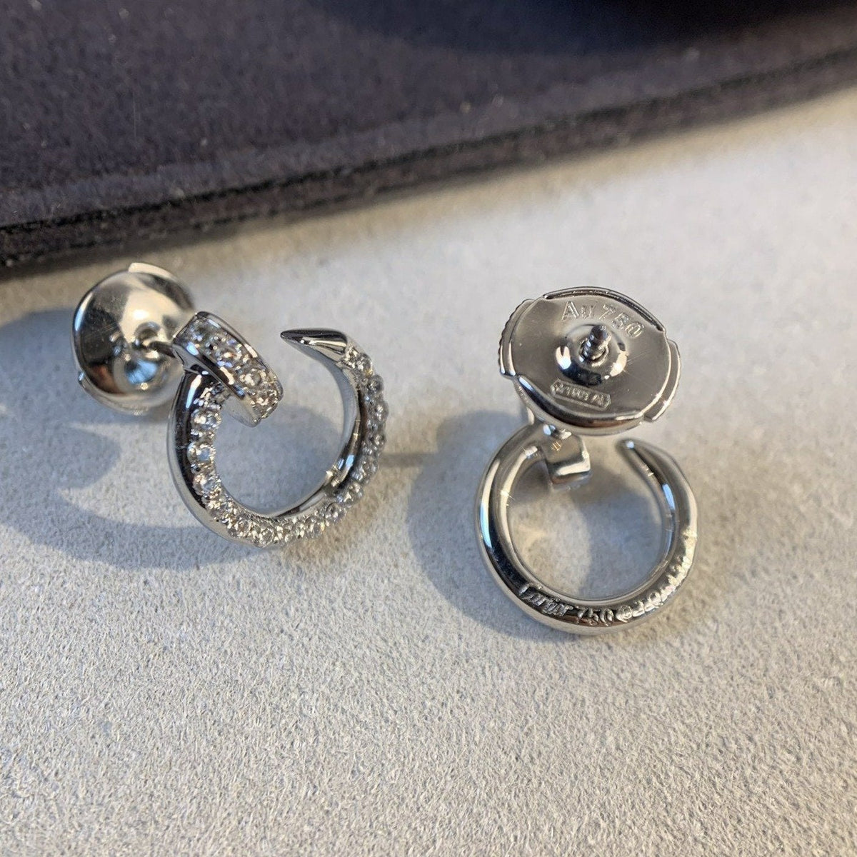 ¡®AuraJewelry¡¯JUSTE EARRINGS SILVER DIAMONDS