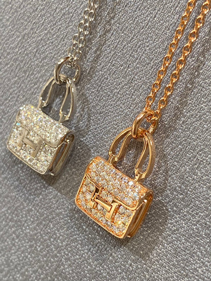 ¡®AuraJewelry¡¯CONSTANCE PEDANT DIAMOND NECKLACE