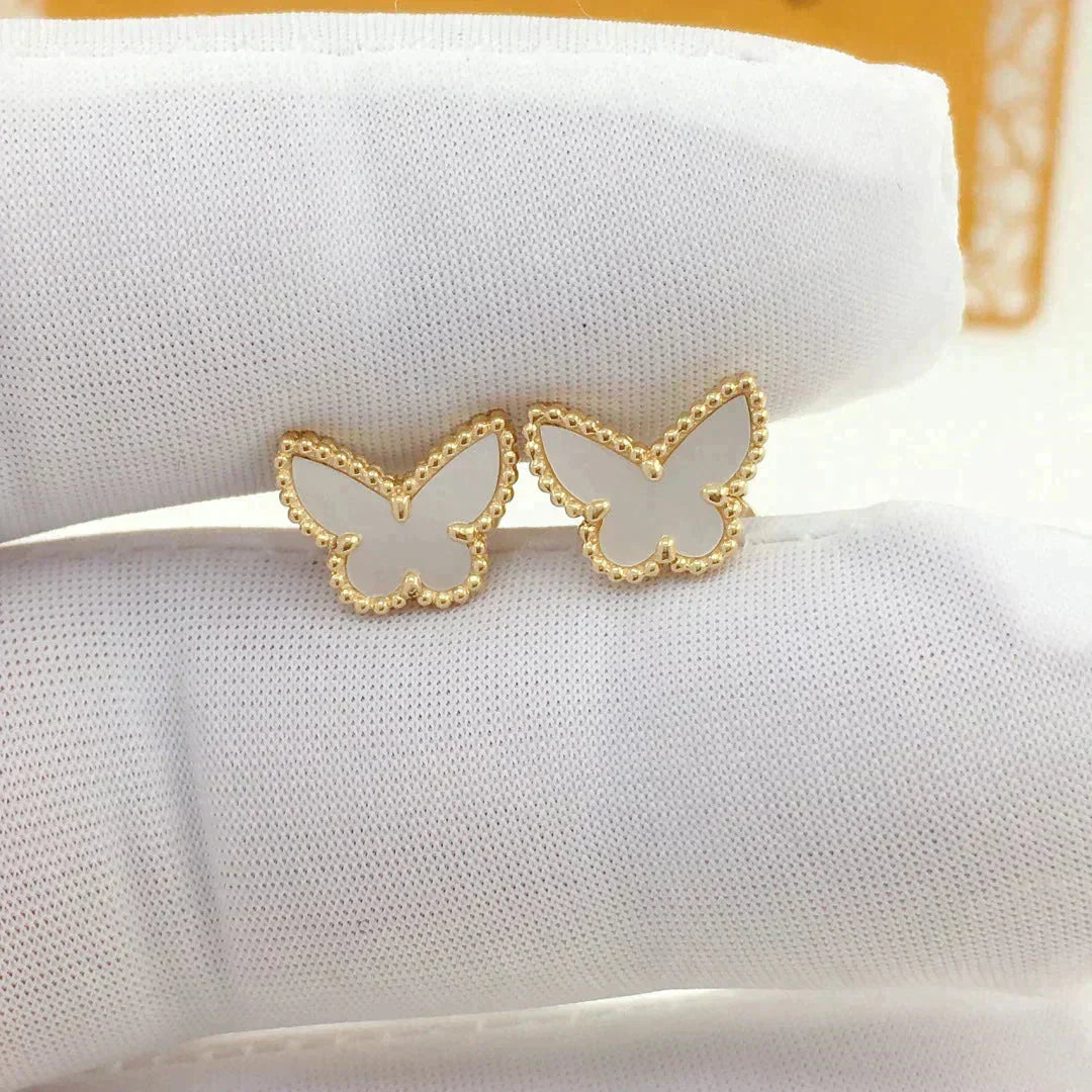 ¡®AuraJewelry¡¯SWEET BUTTERFLY MOP EARSTUDS