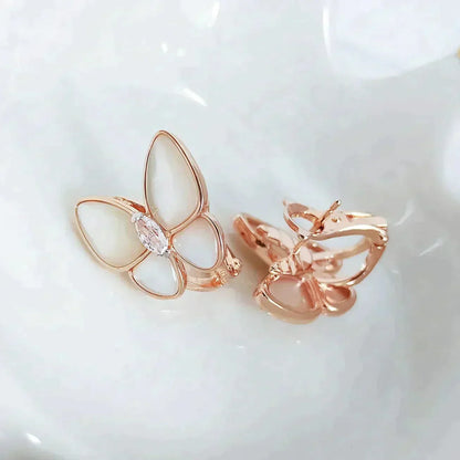 ¡®AuraJewelry¡¯BUTTERFLY MOP DIAMOND EARRINGS