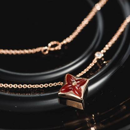 ¡®AuraJewelry¡¯STAR NECKLACE PINK GOLD 1 DIAMOND