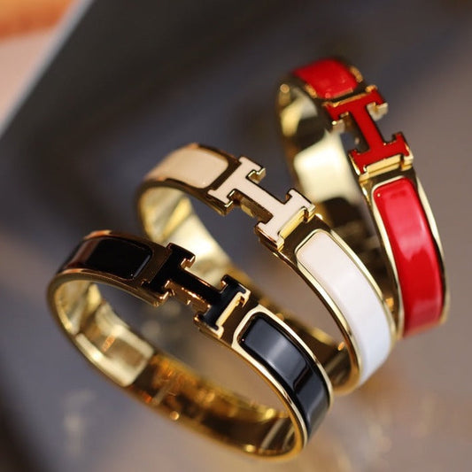 ¡®AuraJewelry¡¯H BRACELET 12MM GOLD