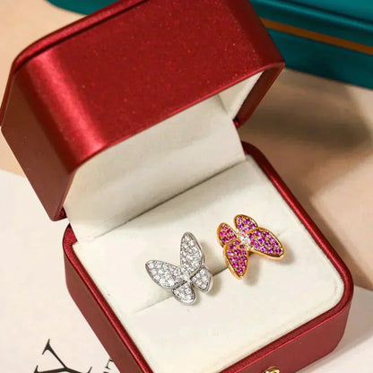 ¡®AuraJewelry¡¯TWIN BUTTERFLY DIAMOND RING