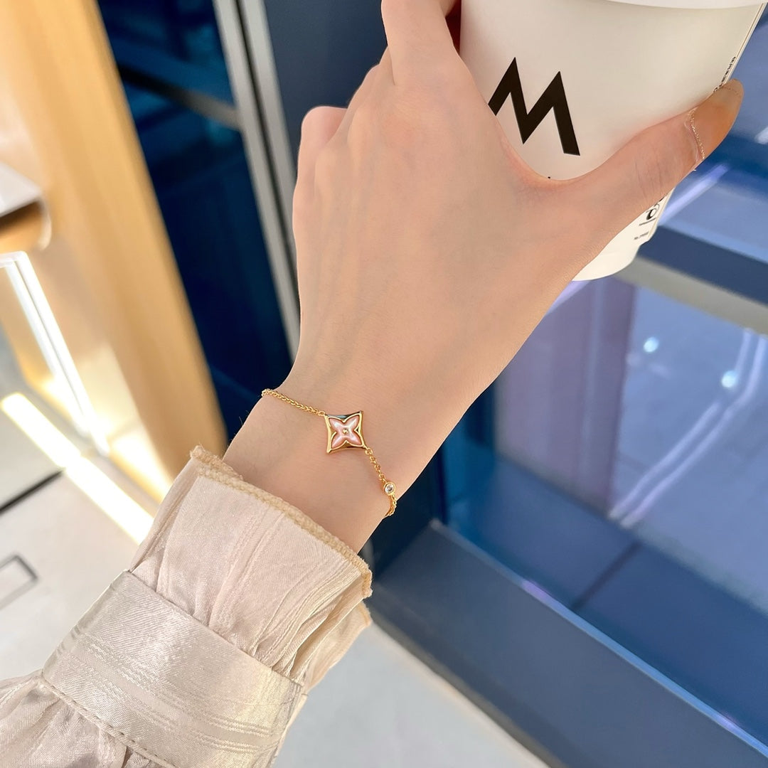 『オーラジュエリー』STAR 1 DIAMOND ピンクゴールド ブレスレット