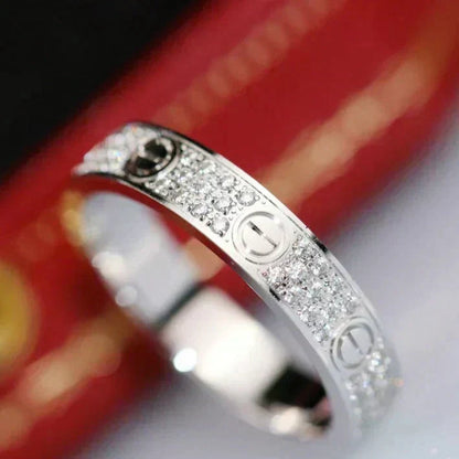 ¡®AuraJewelry¡¯LOVE RING 3.6MM DIAMOND PAVED