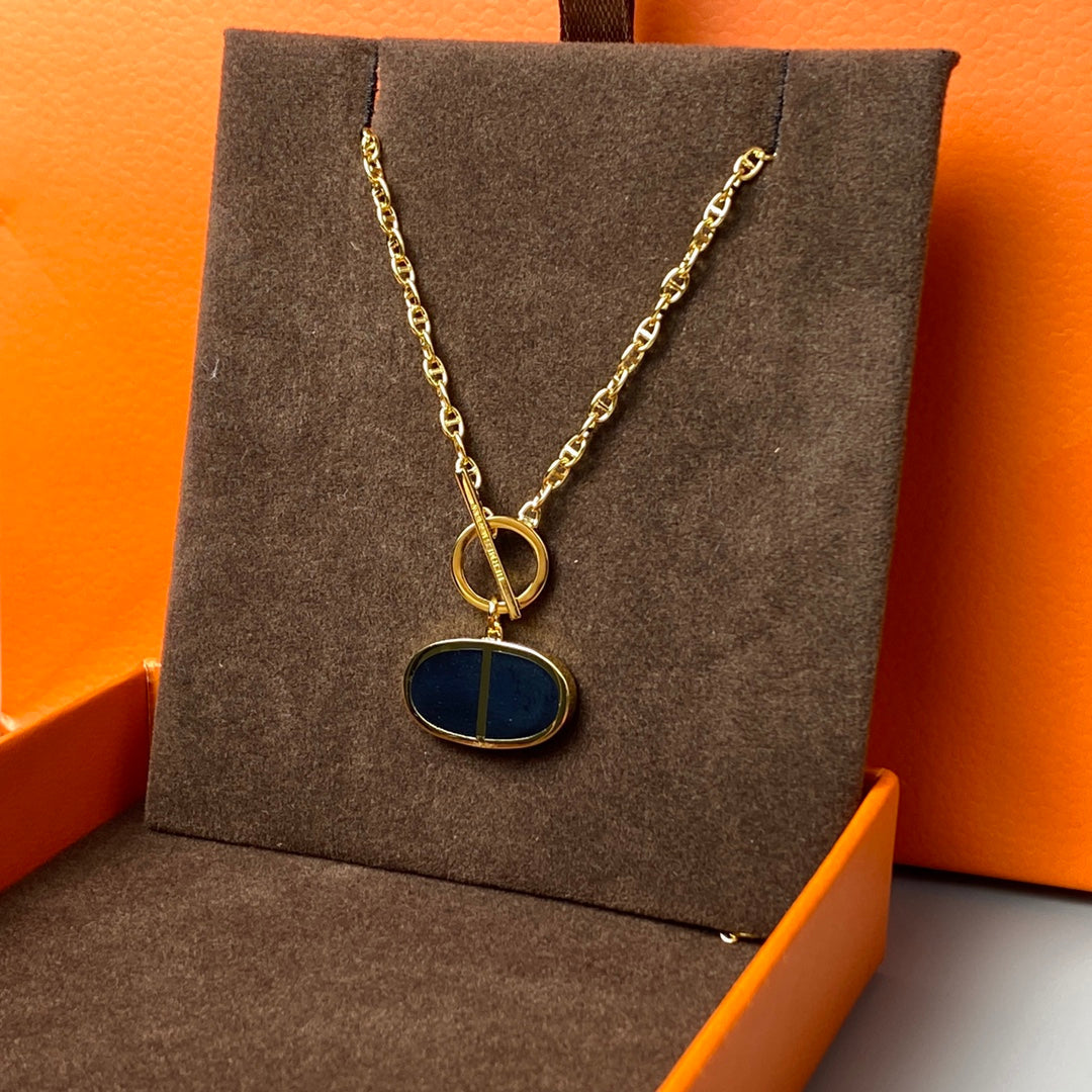 ¡®AuraJewelry¡¯CHAINE VERSO BLACK CERAMIC NECKLACE