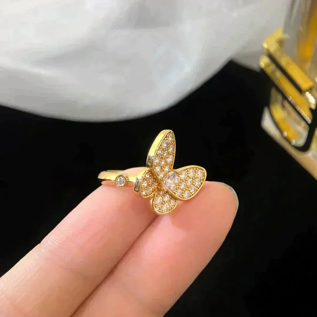 「AuraJewelry」バタフライダイヤモンドリング
