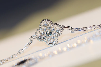 ¡®AuraJewelry¡¯CLOVER 20 MOTIFS ONYX DIAMOND SILVER