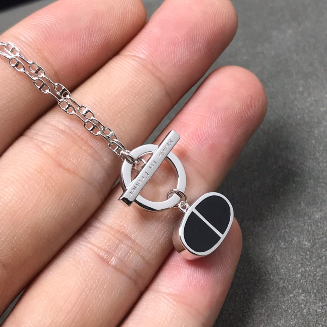 ¡®AuraJewelry¡¯CHAINE VERSO BLACK CERAMIC  NECKLACE