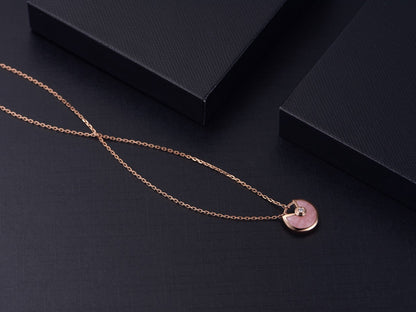¡®AuraJewelry¡¯AMULETTE ROSE GOLD PINK MOP NECKLACE