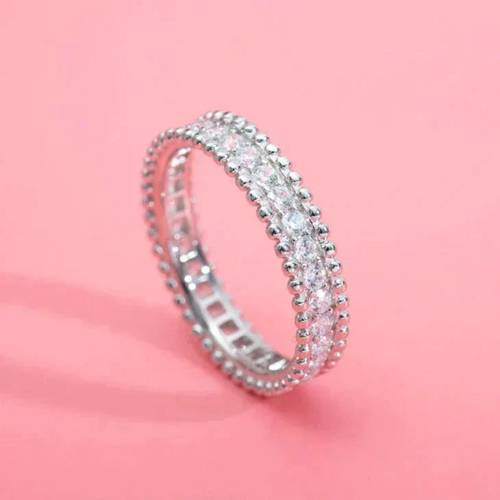 ¡®AuraJewelry¡¯PERLEE DIAMOND SILVER RING