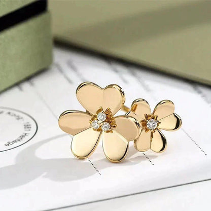 ¡®AuraJewelry¡¯CLOVER COMOS GOLD DIAMOND RING