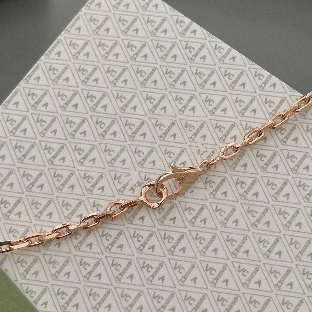 ¡®AuraJewelry¡¯LUCKY SPRING 15 MOTIFS ROSE GOLD NECKLACE