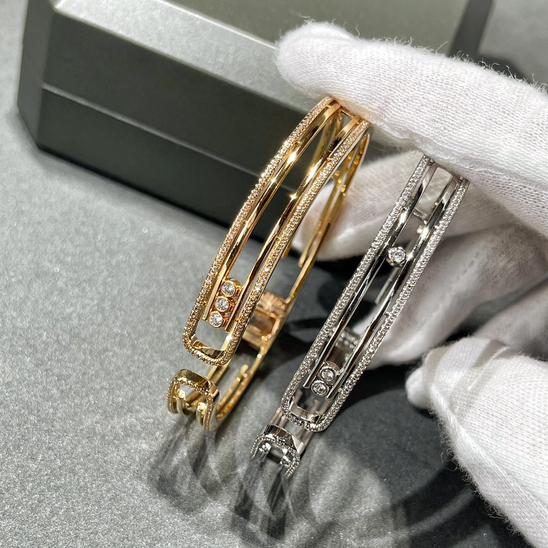 [AuraJewelry]MOVE 10TH PAVED DIAMOND BRACELET