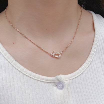 ¡®AuraJewelry¡¯FORCE 10 PINK GOLD DIAMOND NECKLACE
