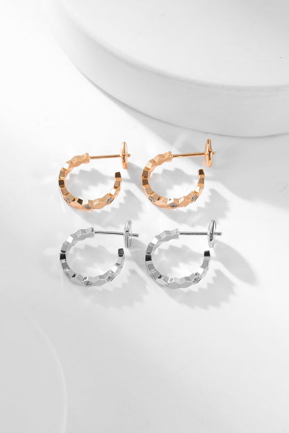 ¡®AuraJewelry¡¯BEE LOVE DIAMOND HOOP EARRINGS