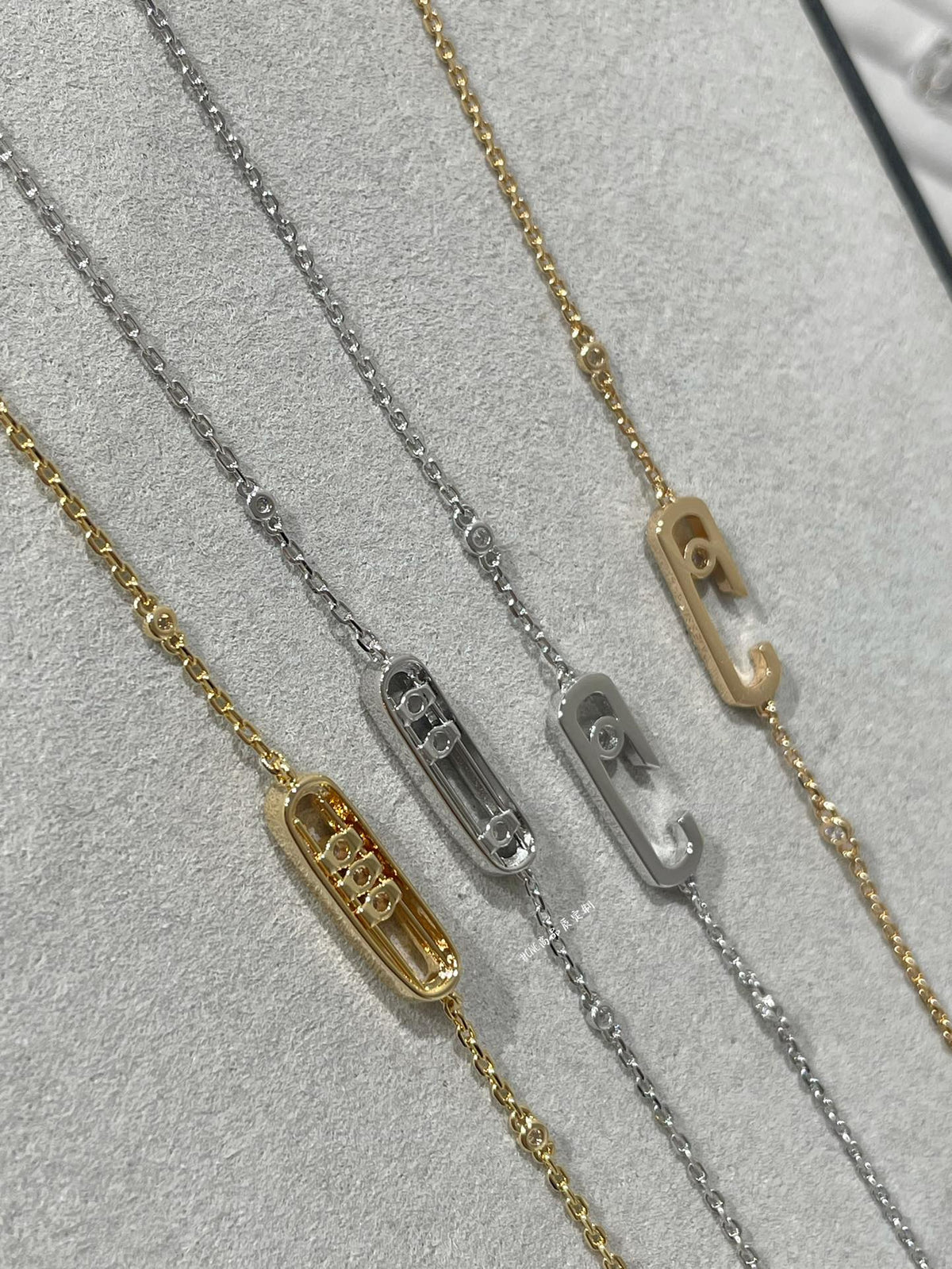 [AuraJewelry]BABY MOVE DIAMOND BRACELET(Adjustable length)