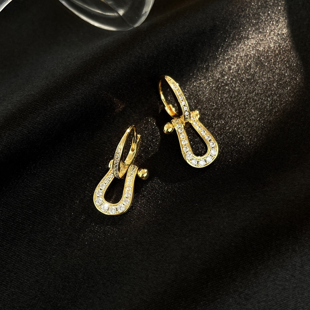 ¡®AuraJewelry¡¯FORCE 10 FULL DIAMOND DROP EARRINGS MEDIUM MODEL