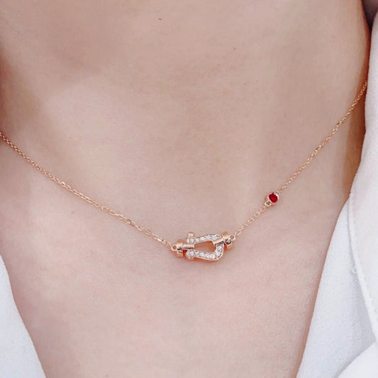 ¡®AuraJewelry¡¯FORCE 10 DIAMOND PINK GOLD NECKLACE