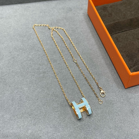 ¡®AuraJewelry¡¯POP H SKY BLUE NECKLACE
