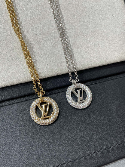 AuraJewelry 夜のダイヤモンドパヴェネックレス