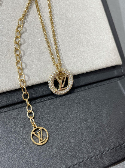 AuraJewelry 夜のダイヤモンドパヴェネックレス