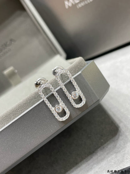 [AuraJewelry]MOVE UNO ダイヤモンド パヴェ スタッドピアス