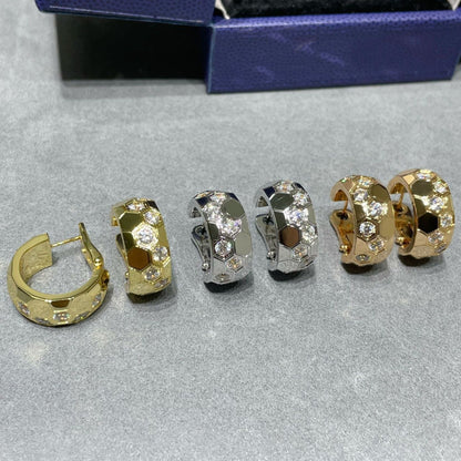 ¡®AuraJewelry¡¯BEE LOVE DIAMOND HOOP EARRINGS