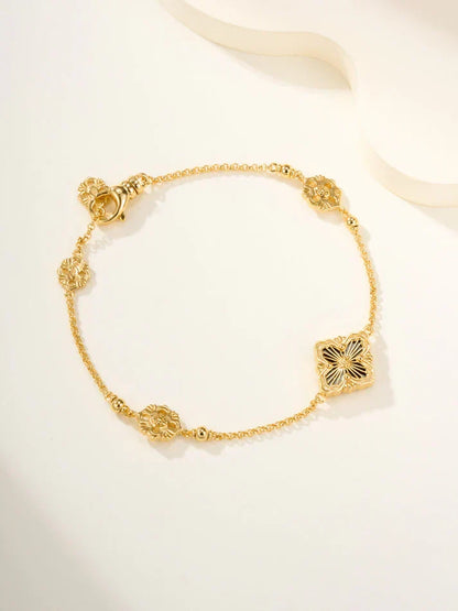 [AuraJewelry]B.C.L ENAMELED One-Flower Bracelet£¨Various Colors)