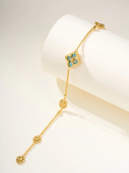 [AuraJewelry]B.C.L ENAMELED One-Flower Bracelet£¨Various Colors)