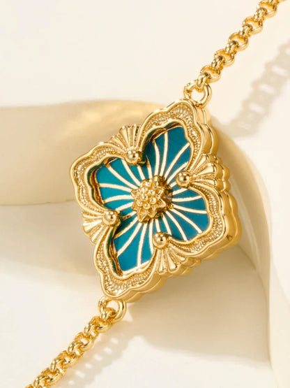 [AuraJewelry]B.C.L ENAMELED One-Flower Bracelet£¨Various Colors)