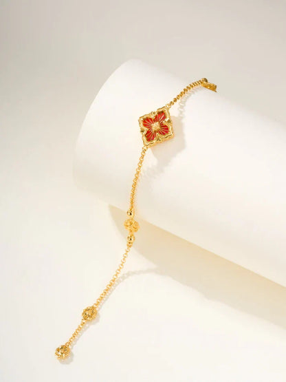 [AuraJewelry]B.C.L ENAMELED One-Flower Bracelet£¨Various Colors)