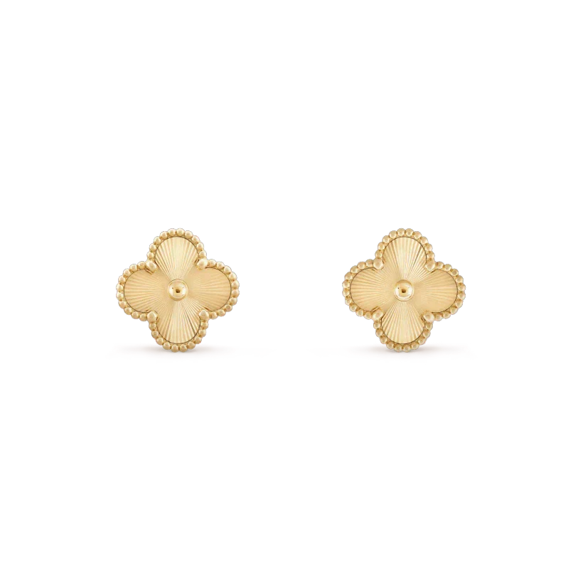 ¡®AuraJewelry¡¯CLOVER MINI 9.5MM LASER EARRINGS